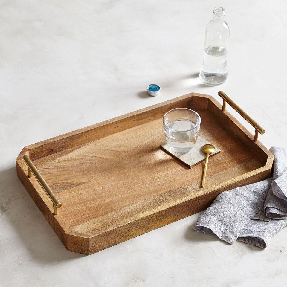 Deco Handle Tray west elm United Kingdom